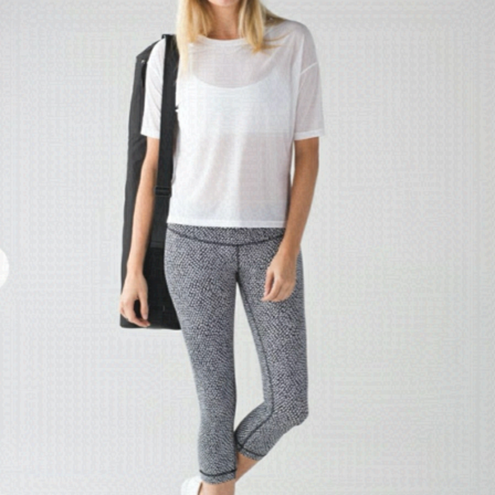 Lululemon Wunder Under Crop Iii Scatter Star Crops
